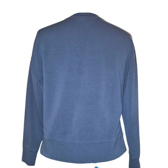 Banana Republic Women's Gray Purple Rayon Blend Sweatshirt Side Zippers Small - Picture 6 of 6